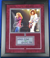 Jimmy Page & Robert Plant Autographed Photo 202//232